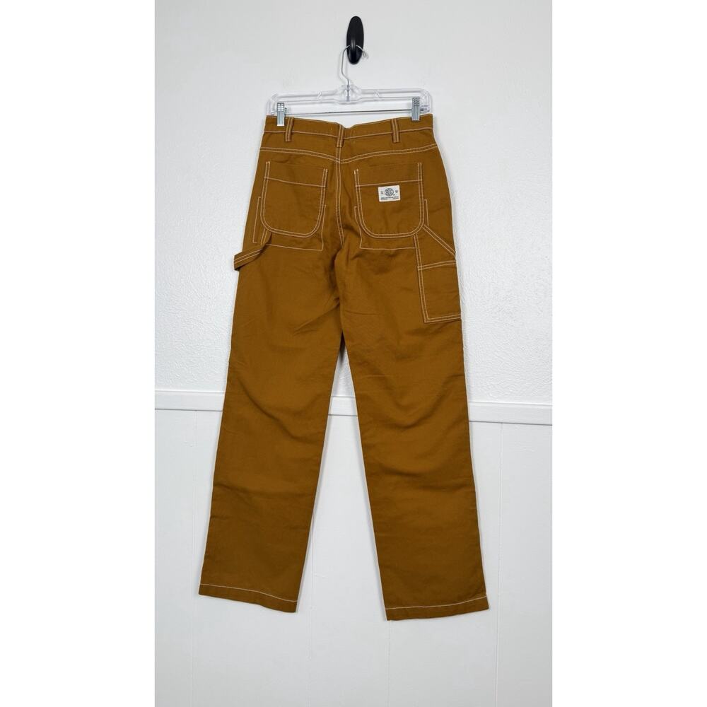 BDG Urban Outfitters Carpenter Pants 26 Mustard Brown Utility Straight Leg - Picture 4 of 9